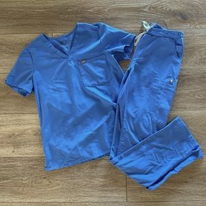 FIGS Ceil Blue Scrubs Set